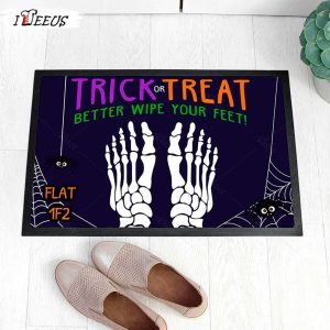 Personalised Halloween Trick or Treat Indoor Doormat 2