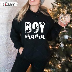 Boy Mom Hoodie Black Dinosaurs Jurassic 1