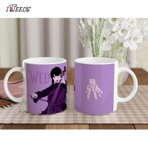 Wednesday Addams Mug Wednesday Jenna Ortega the Addams Family Tv Series Artwork 5