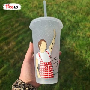 Harry Styles Tumbler Harry Styles Wembley 24oz Cold Cup Starbucks Glitter Custom 5