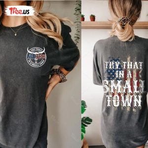Country Music American Small Town Black Shirt 2