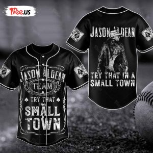 Team Spirit Jason Try That in A Small Town Baseball Jersey 1