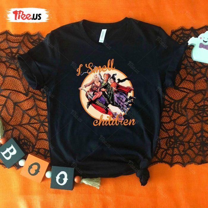 I Smell Children Halloween Shirt Sanderson Sisters Costume 1