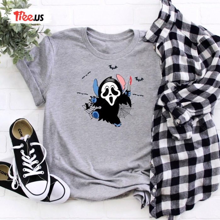 Stitch Boo Halloween Shirt Scary Stitch Costume Tee 2