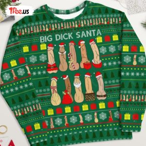 Merry Dickmas Ugly Sweater Christmas Sweater Xmas Gift 2